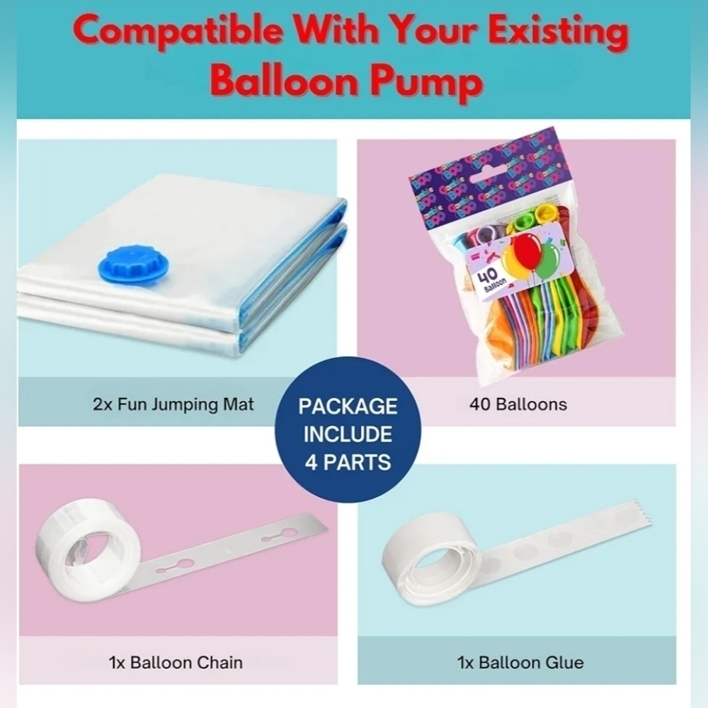 Balloon Pump Party Balloon Bag For Jump - Picture 3 of 6